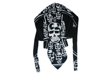 Load image into Gallery viewer, Black Skull and Crossbones Zandana