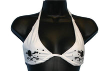 Load image into Gallery viewer, White Skull and Crossbone Print Bikini
