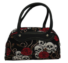 Load image into Gallery viewer, Medium Skulls and Roses Bag (Various Colours)